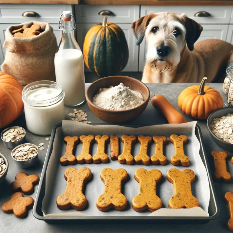Gateries, Recette de Gâteries Canines Maison : Biscuits à la Citrouille et Yogourt